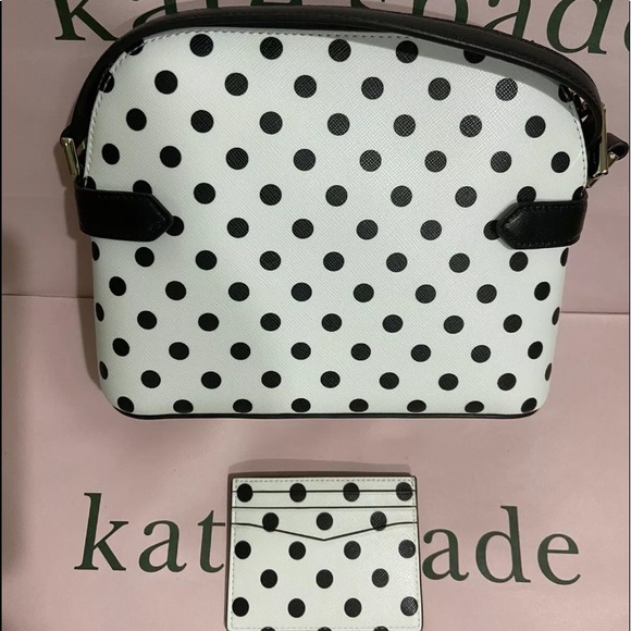 Kate Spade Staci dot dome Crossbody & Card Holder - Picture 5 of 8